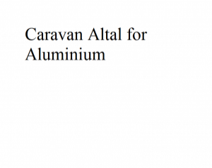 Caravan Altal for Aluminium