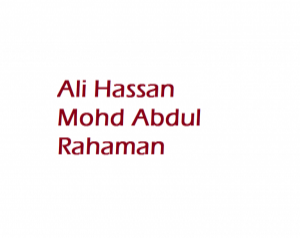 Ali Hassan Mohd Abdul Rahaman