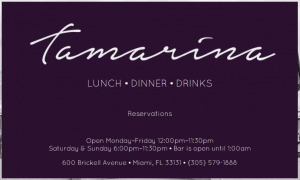 Tamarina Restaurant & Bar