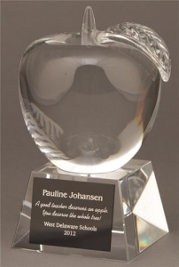 Glass Apple Trophy