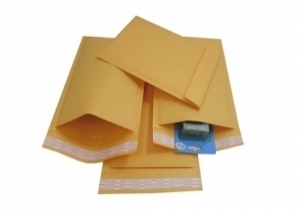 Gold Yellow Color Kraft Paper Bubble Padded