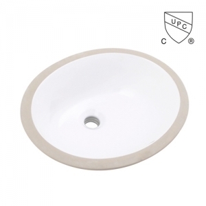 Oval Black Porcelain Undermount Bathroom Small