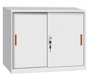 Short Steel Sliding Door Stationary Cupboard