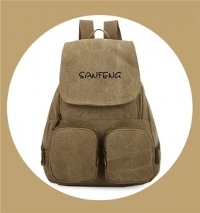 Popular Waxed Canvas Backpack For Girls,