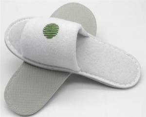 Disposable Hotel Slippers Open Toe Terry Cloth