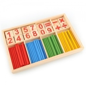 52 Counting Stick Wooden Mathematics Material