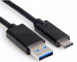 USB 3.1 Type-C Male to USB 3.0 Cable(BLACK)