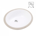 Oval Black Porcelain Undermount Bathroom Small