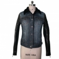 Modern Style Women Jeans Demin Winter Coat PU