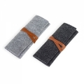 Fashion Roll Up Wool Felt Pencil Case Storage