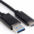 USB 3.1 Type-C Male to USB 3.0 Cable(BLACK)